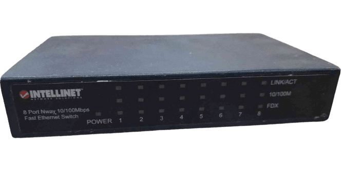 Refurbished Intelinet 8-Port Fast Ethernet Office Switch (523318-R5D)
