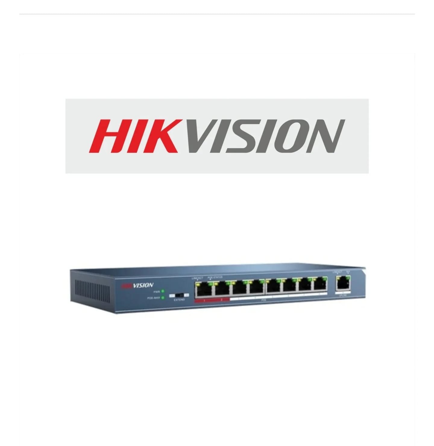 HIKVISION POE Switch Giga 8+2,58W (DS-3E0510P-E/M)