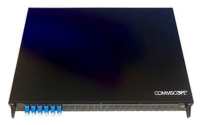 COMMSCOPE 12 PORT LC TYPE MM LOADED LIU WITH 12MM PIGRAILS OM3 (2-2122146-2)