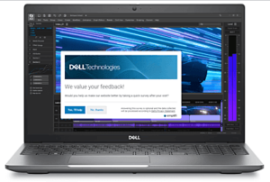 DELL MOBILE WS 3591 ULTRA 7- 155H/ 16GB DDR5/ 1TB SSD/ 15.6" FHD 250 NITS/ 6GB A1000 DDR 6/ BKLIT/ FPR/ W11 PRO/ 4 CELL/ 3 YEAR ADP WARRANTY