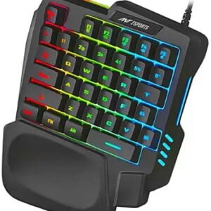 OpenBox Ant Esports MK1001 One Handed RGB Backlit 35 Keys Gaming Wired USB Multi-device Keyboard