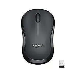 OpenBox Logitech M221 Wireless Mouse, Silent Buttons, 2.4 GHz with USB Mini Receiver, 1000 DPI Optical Tracking, 18-Month Battery Life, Ambidextrous PC/Mac/Laptop - Charcoal Grey