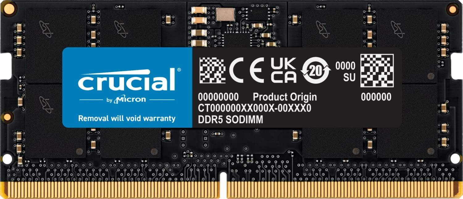 OpenBox Crucial RAM 16GB DDR5 Laptop Memory (CT16G48C40S5)
