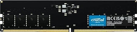 OpenBox Crucial RAM 32GB DDR5 4800MHz CL40 Desktop Memory Black (CT32G48C40U5)