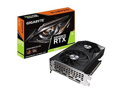 Gigabyte Graphics Card RTX 3060 WINDFORCE OC 12GB DDR6 (GV-N3060WF2OC-12GD)