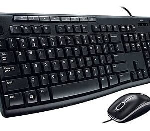 OpenBox Logitech MK200 Mouse & Keyboard Combo, Full-Sized Wired USB Laptop Keyboard