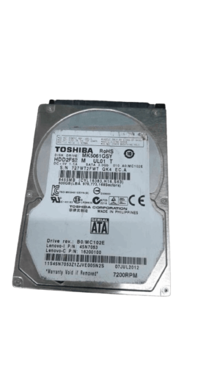 Refurbished TOSHIBA 500 GB SATA 2.5 (MK5061GSY)