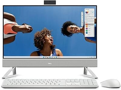 DELL AIO INSPIRON 5430 INTEL CI3 - 100U 14TH GEN/ 8GB RAM / 512 SSD/24" FHD / WIN 11SL/ OFFICE/ SILVER/ 1 YEAR WARRANTY